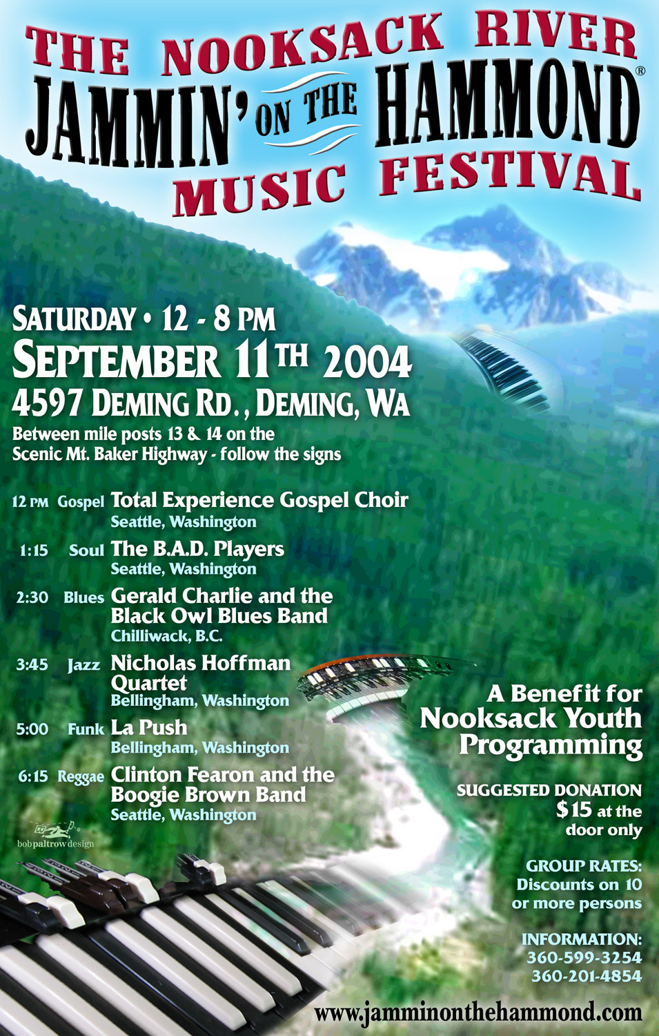 The Nooksack River Jammin' on the Hammond Music Festival Poster